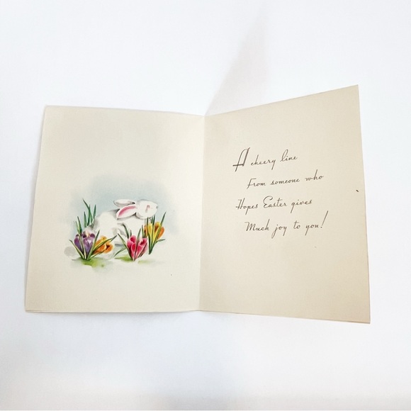 Easter Cards Vintage Forget-Me-Not & USA Made Cards Assortment 8 - Picture 6 of 10